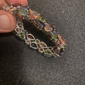 Elegant Multicolor Gemstone Bracelet